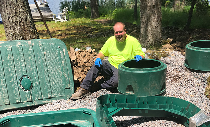 worker on ground