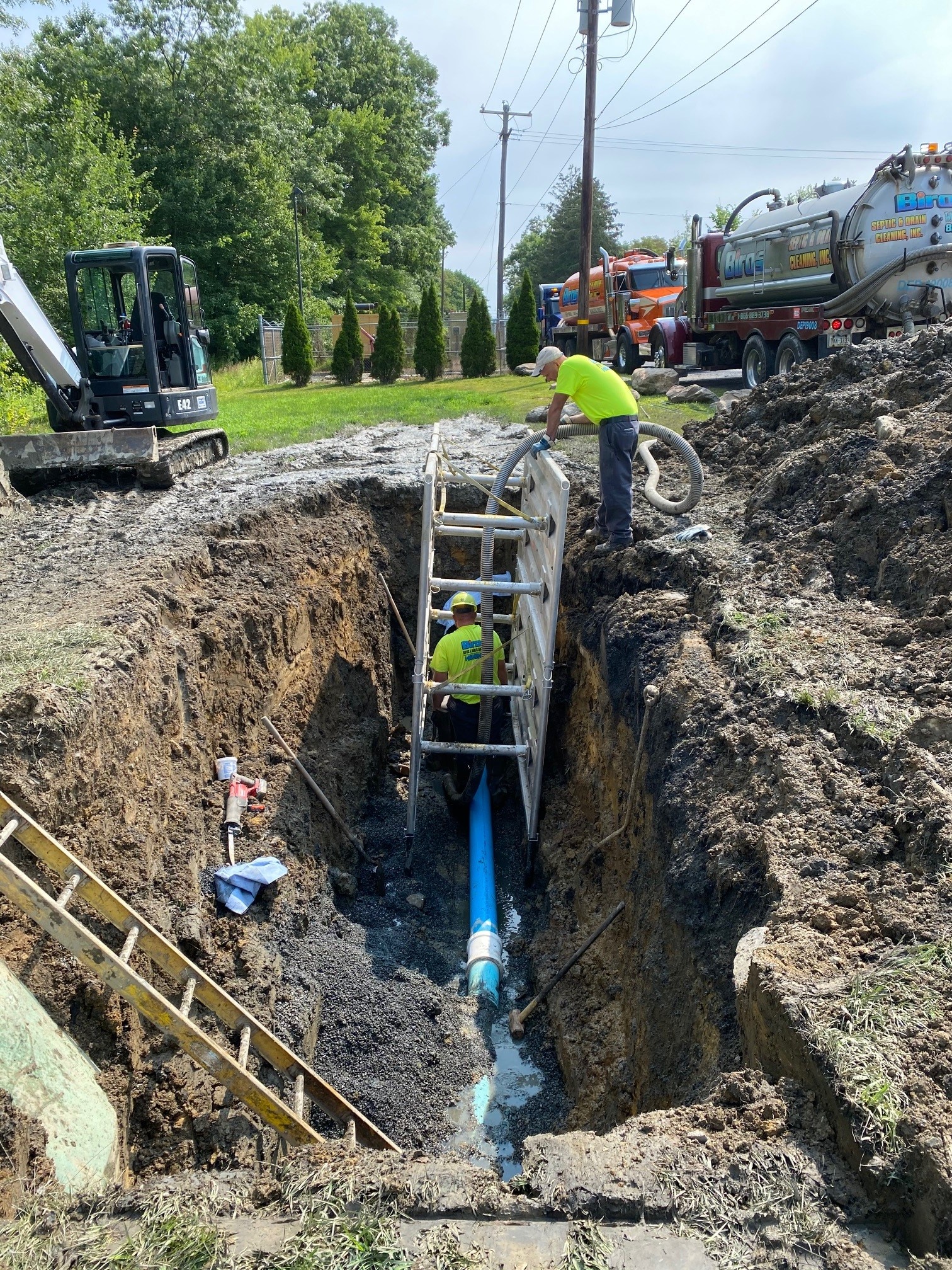 Biros Sewer line repair